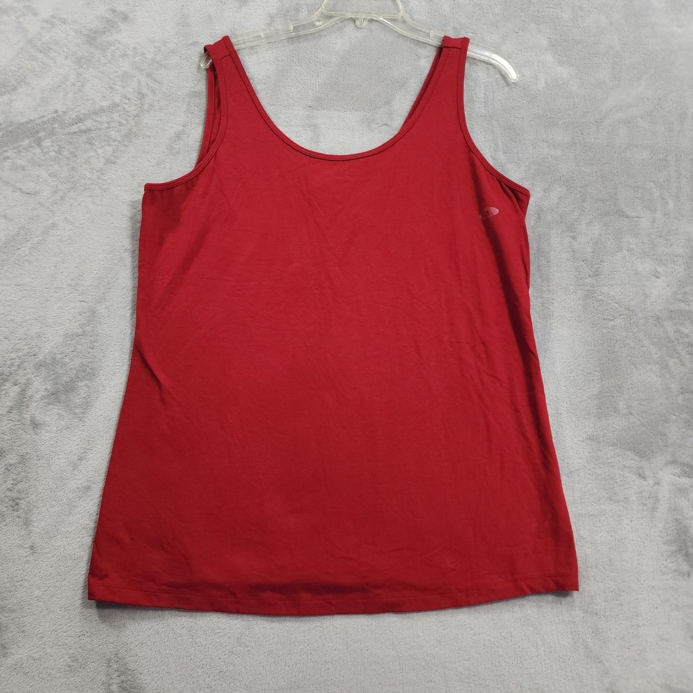 NEW Maurices Tank Womens‎ 1/1X Plus Red Scoop Neck Jersey Stretch Tagless Casual